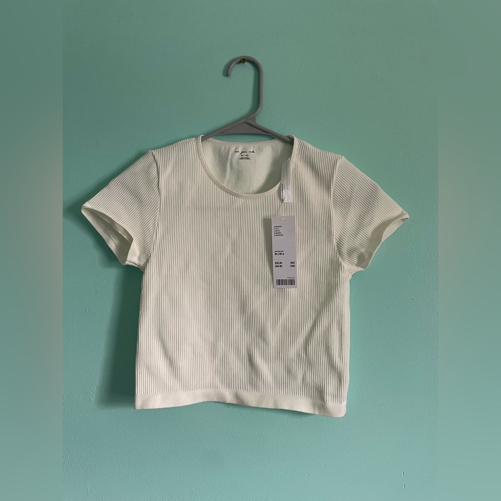 Out from under crop top